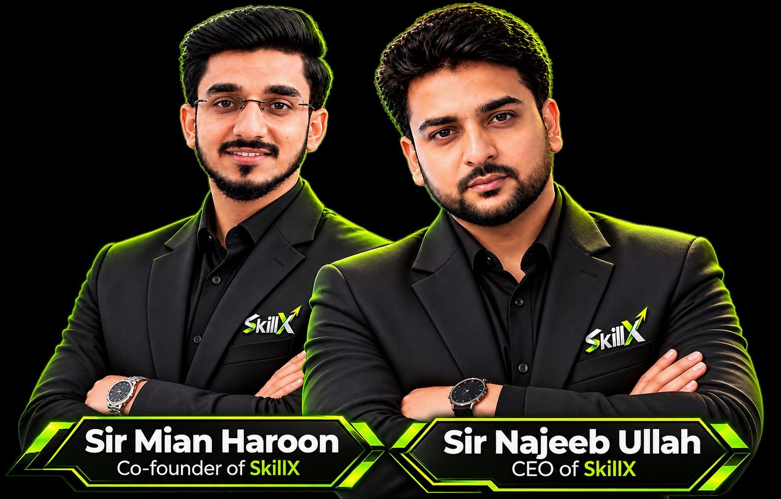 Mian Haroon, Co-Founder of SkillX, and Najeeb Ullah, Founder & CEO of SkillX